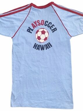 Vintage 80’s Soccer Hawaii Jersey Style T-Shirt